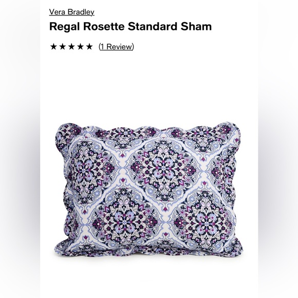Vera Bradley Rosette Standard Sham - Picture 1 of 2